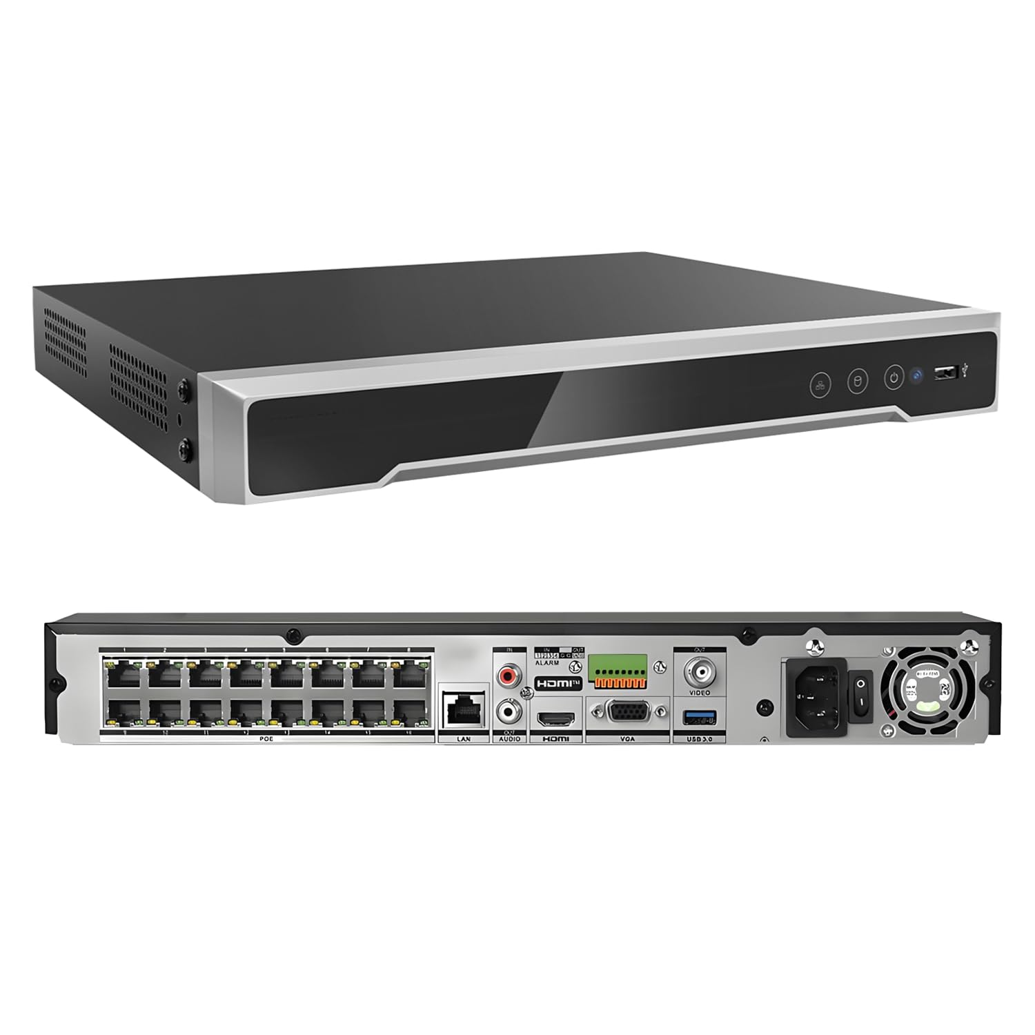 Hikvision ネットワークビデオレコーダー 16Ch POE NVR Amazon.com : 16 Channel 16 PoE 8K 32MP NVR Network Video